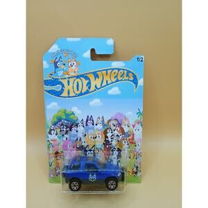 Custom Hot Wheels Bluey Card Matchbox Toyota RAV4 - "Oh Biscuits!" Heeler Hauler